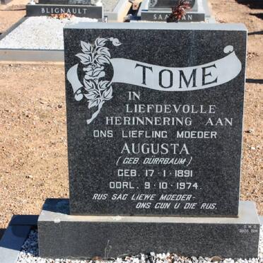 TOME Augusta nee DÜRRBAUM 1891-1974