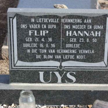 UYS Flip 1936-1996 &amp; Hannah 1950-