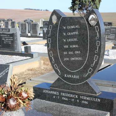VERMEULEN Johannes Frederick 1966-1986