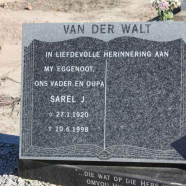 WALT Sarel J., van der 1920-1998