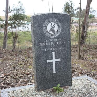 PLESSIS Hendrik du ?-1945