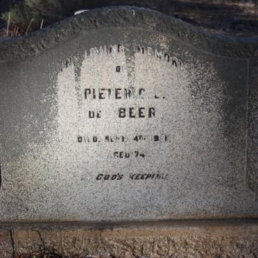 BEER Pieter C.L., de  ?-1951