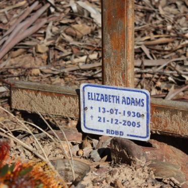 ADAMS Elizabeth 1930-2005