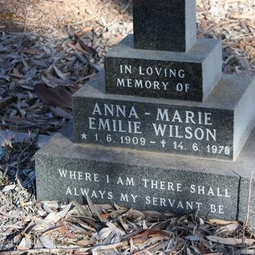 WILSON Anna-Marie Emily 1909-1978