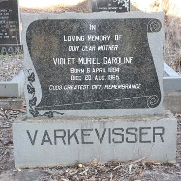 VARKEVISSER Violet Murial Caroline 1894-1965