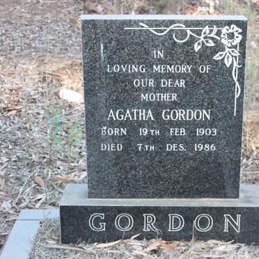 GORDON Agatha 1903-1986