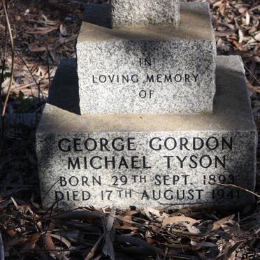 TYSON George Gordon Michael 1893-1941