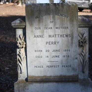PERRY Anne Matthews 1886-1972