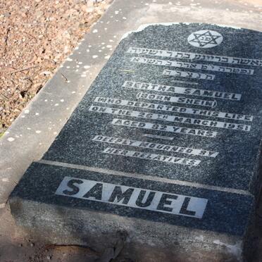 SAMUEL Bertha nee SHEIN -1951