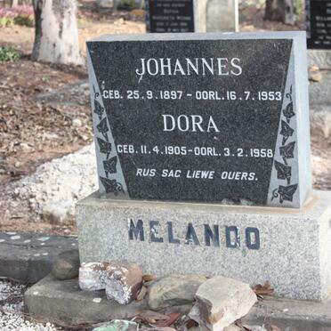 MELANDO Johannes 1897-1953 &amp; Dora 1905-1958