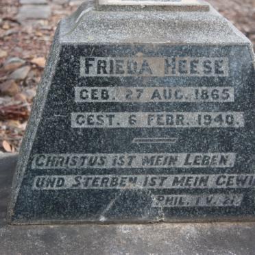 HEESE Frieda 1865-1940