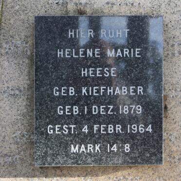 HEESE Helene Marie 1879-1964
