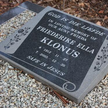 KLONUS Friederike Ella 1912-2005  