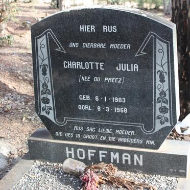 HOFFMAN Charlotte Julia nee DU PREEZ 1903-1968