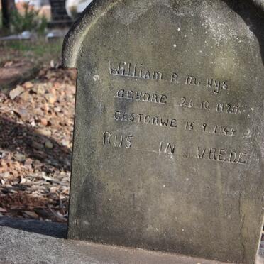 UYS William P.H. 1920-1944