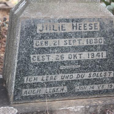 HEESE Julia 1830-1941