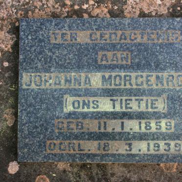 MORGENROOD Johanna 1859-1939