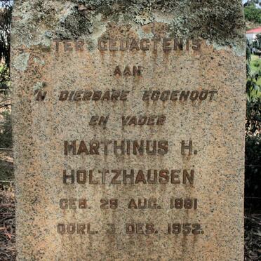 HOLTZHAUSEN Marthinus H. 1881-1952