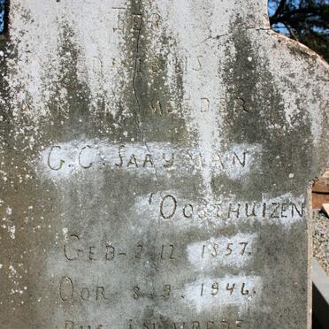 SAAYMAN G.C. neé OOSTHUIZEN 1857-1946