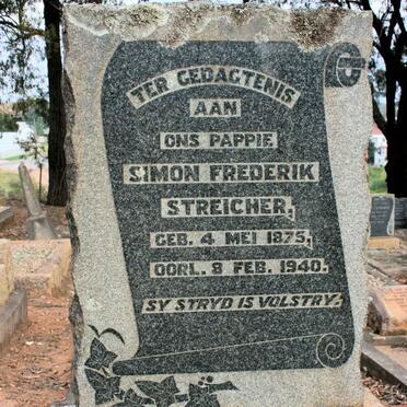 STREICHER Simon Frederik 1875-1940