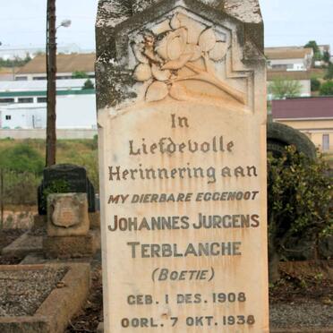 TERBLANCHE Johannes Jurgens 1908-1938