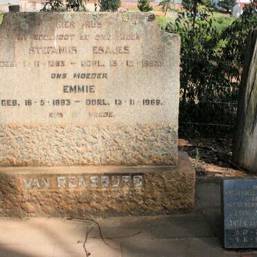 RENSBURG Stephanus Esajes, van 1883-1952 &amp; Emmie 1893-1969 :: JANSEN VAN RENSBURG Pieter Arnoldus 1915-1996