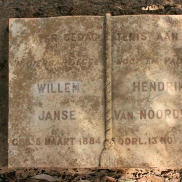 NOORDWYK Willem Hendrik, Janse van 1884-1951
