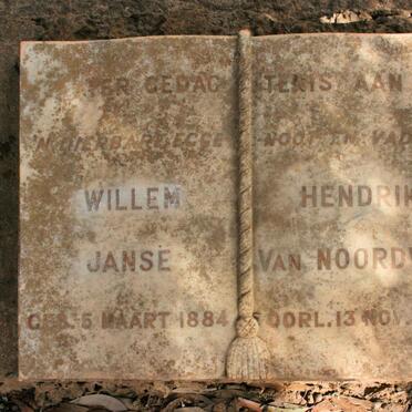 NOORDWYK Willem Hendrik, Janse van 1884-1951