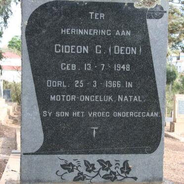 RENSBURG Gideon G., van 1948-1966