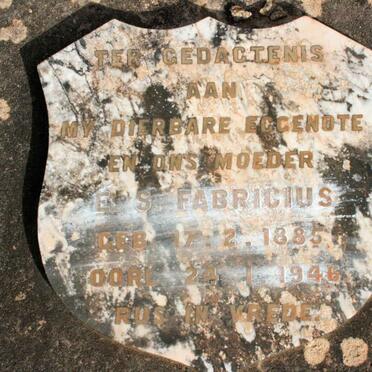 FABRICIUS E.S. 1885-1946