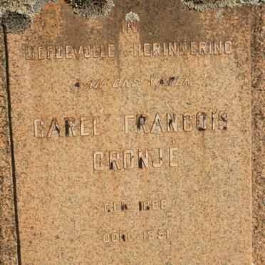 CRONJE Carel Francois 1888-1951