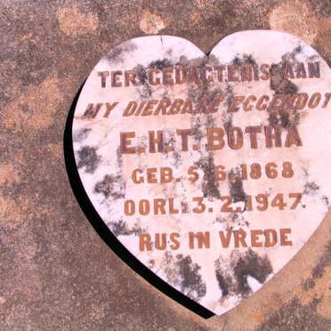 BOTHA E.H.T. 1868-1947