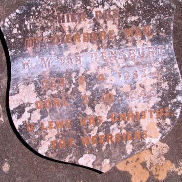 RENSBURG W.M., van 1883-1945