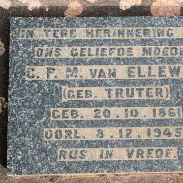 ELLEWEE C.P.M., van neé TRUTER 1861-1945