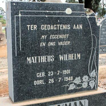 SAAYMAN Mattheus Wilhelm 1901-1948