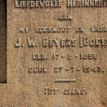 BEYERS J.W. 1896-1943