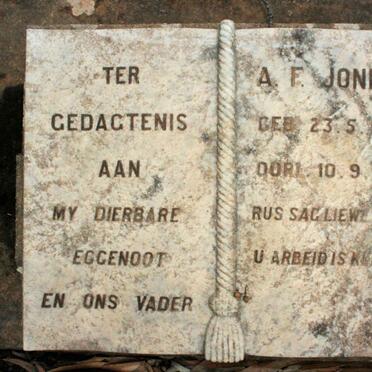 JONKER A.F. 1875-1951