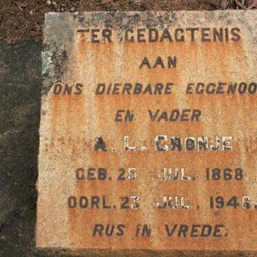 CRONJE A.L. 1868-1946