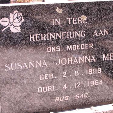 MEYER Susanna Johanna 1899-1964