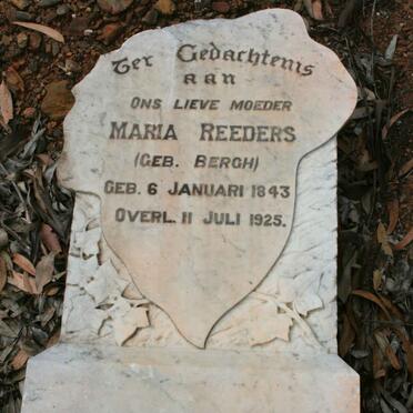 REEDERS Maria neé BERGH 1843-1925