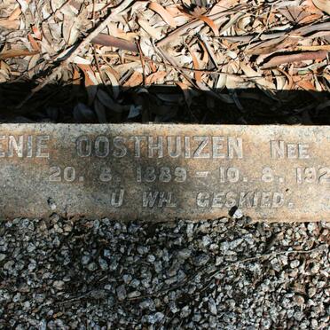 OOSTHUIZEN Lenie neé SWART 1889-1920