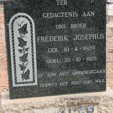 JAGER Frederik Josephus, de 1909-1925
