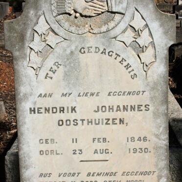 OOSTHUIZEN Hendrik Johannes 1846-1930