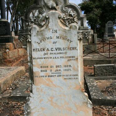 VOLSCHENK Helen A.C. neé SMALBERGER 1869-1927