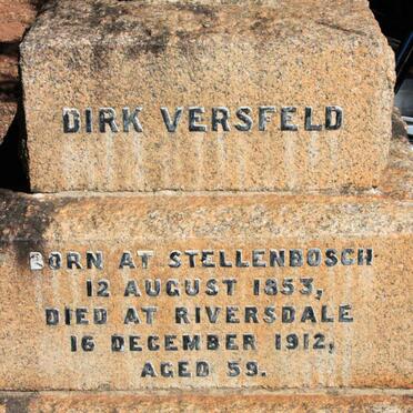 VERSFELD Dirk 1853-1912