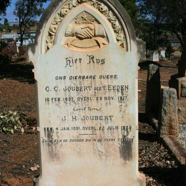 JOUBERT J.H. 1851-1928 &amp; C.C. VAN EEDEN 1957-1917