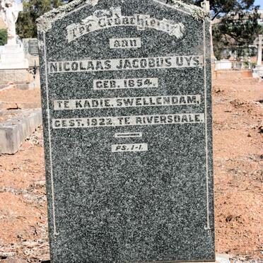 UYS Nicolaas Jacobus 1854-1922