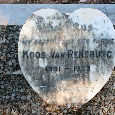 RENSBURG Koos, van 1901-1933