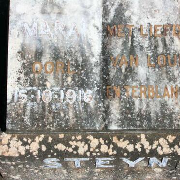 TERBLANCHE Marai -1916