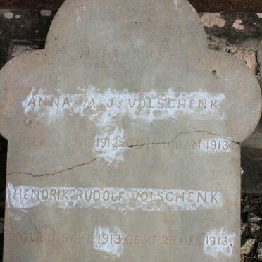 VOLSCHENK Hendrik Rudolf 1913-1913 :: VOLSCHENK Anna M. J. 1912-1913